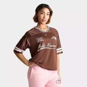 Unlike‎ Humans Women League Jersey Brown Pink Mesh Graphic UHW10558 XS